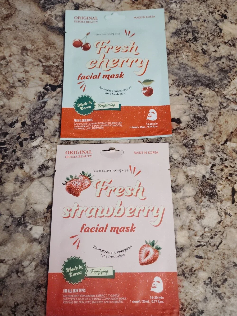 Derma beauty fresh cherry facial mask original derma beauty made in Korea